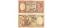 New Caledonia #37a/VF  20 Francs